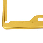 2 PCS Car License Plate Frames Car Styling License Plate Frame Aluminum Alloy Universal License Plate Holder Car Accessories(Yellow)