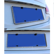 2 PCS Car License Plate Frames Car Styling License Plate Frame Aluminum Alloy Universal License Plate Holder Car Accessories(Black)