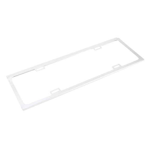 2 PCS Car License Plate Frames Car Styling License Plate Frame Magnesium Alloy Universal License Plate Holder Car Accessories(Silver)