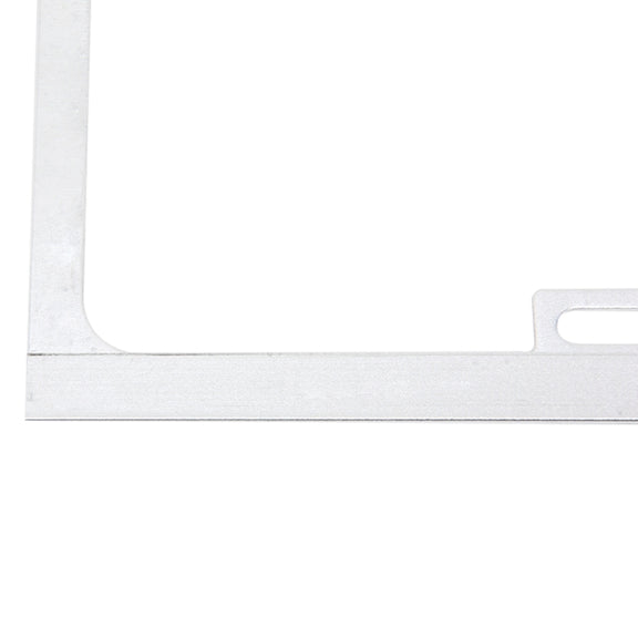 2 PCS Car License Plate Frames Car Styling License Plate Frame Magnesium Alloy Universal License Plate Holder Car Accessories(Silver)