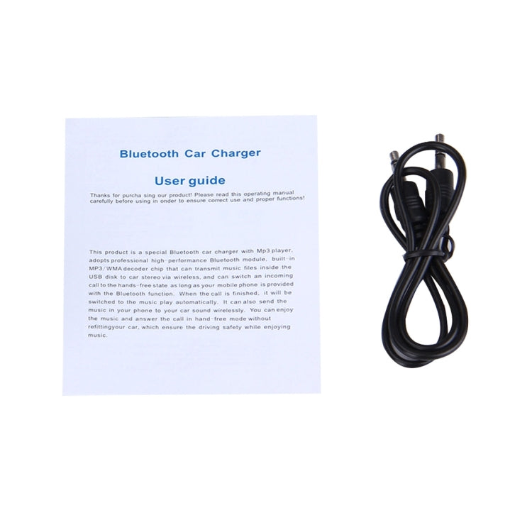 GT86 Dual USB Charger Car Bluetooth FM Transmitter Kit, Support LCD Display / TF Card Music Play / Hands-free(Black)