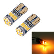 2 PCS DC 12V 2W 240LM 5500K T10-4014-15SMD Car Width Lamp Clearance Light Parking Lights(Amber Light) - Clearance Lights by PMC TechLife | Online Shopping South Africa | PMC TechLife | Buy Now Pay Later Mobicred