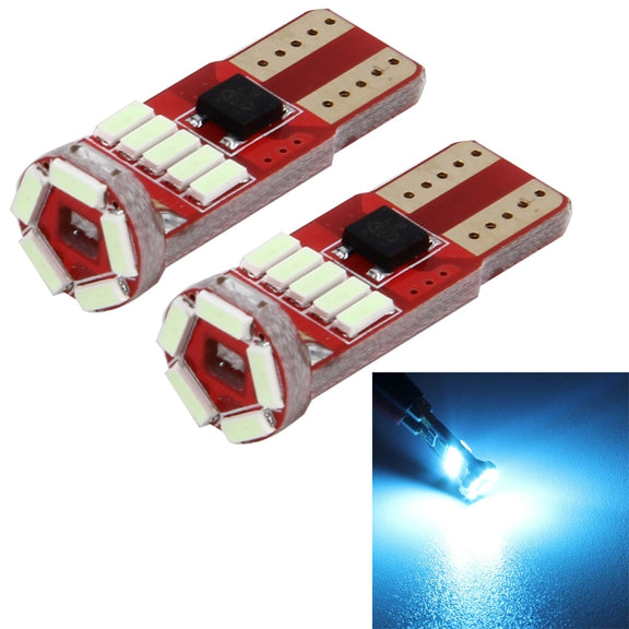 2 PCS DC 12V 2W 240LM 5500K T10-4014-15SMD Car Width Lamp Clearance Light Parking Lights