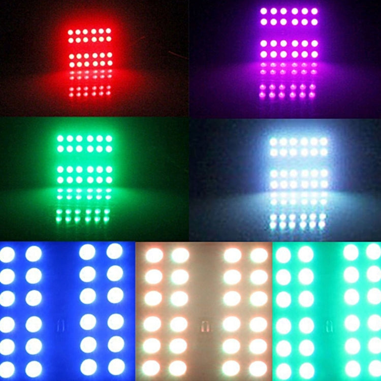 2 PCS Colorful 41MM T10 + Bicuspid Port Remote Control Car Dome Lamp LED Reading Light with 15 LED Lights - Dome Lights by PMC Jewellery | Online Shopping South Africa | PMC Jewellery | Buy Now Pay Later Mobicred