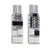 2 PCS Colorful 36MM T10 Port Remote Control Car Dome Lamp LED Reading Light with 6 LED Lights