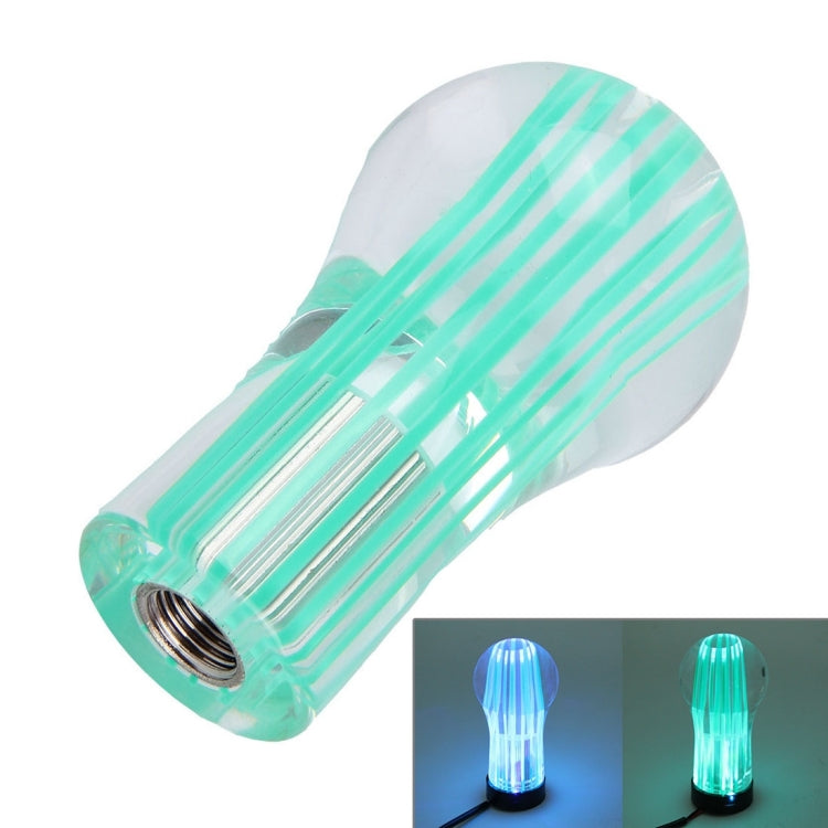 Crystal Double Light Car Breathing Racing Dash LED Magic Lamp Gear Head Shift Knob with Base, Size: 8.2 * 4.5 * 3.0 cm(Green Light + Blue Light) - Shift Knob by PMC TechLife | Online Shopping South Africa | PMC TechLife | Buy Now Pay Later Mobicred