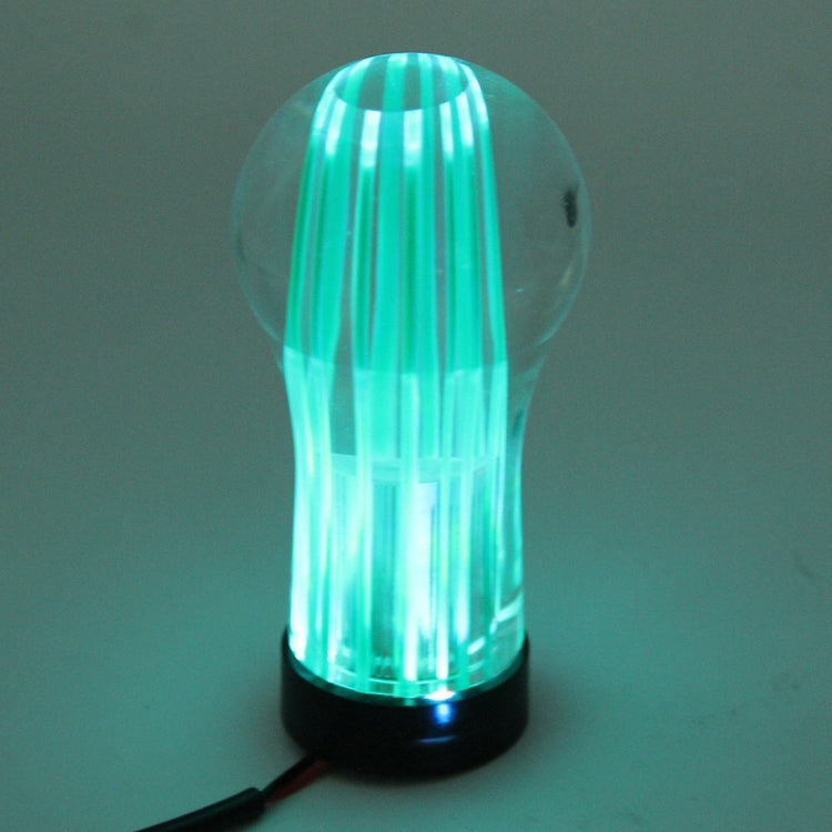 Crystal Double Light Car Breathing Racing Dash LED Magic Lamp Gear Head Shift Knob with Base, Size: 8.2 * 4.5 * 3.0 cm(Green Light + Blue Light) - Shift Knob by PMC TechLife | Online Shopping South Africa | PMC TechLife | Buy Now Pay Later Mobicred