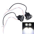 2 PCS 2.5 inch DC12-24V 10W 900LM 6500K Car Angel Eyes Fog Lamp Foglight, Cable Length: 20cm(White Light + White Light) - Fog / Driving Lights by PMC TechLife | Online Shopping South Africa | PMC TechLife | Buy Now Pay Later Mobicred