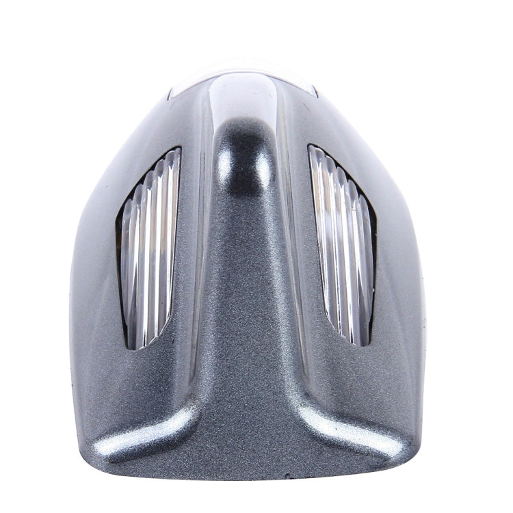 Solar Colorful Light Anti Collision Shark Fin Car Taillight LED Flash Warning Light Caution Light(Grey) - free shipping - PMC TechLife - Order now!
