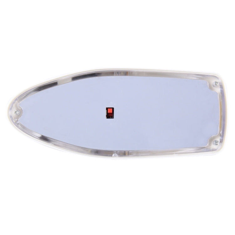 Solar Colorful Light Anti Collision Shark Fin Car Taillight LED Flash Warning Light Caution Light(White) - Warning Lights by PMC TechLife | Online Shopping South Africa | PMC TechLife | Buy Now Pay Later Mobicred
