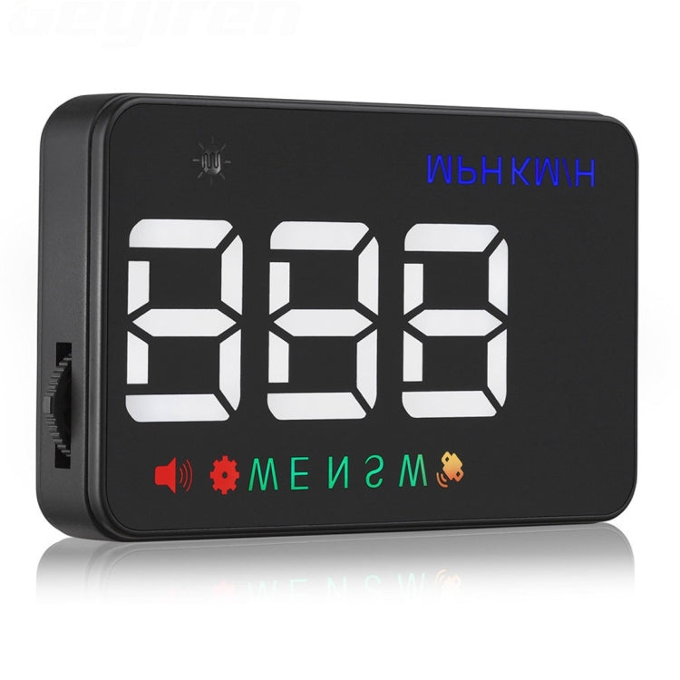 Geyiren A5 HUD 3.5 inch Car Head Up Display with GPS System, Two Mode Display, Light Sensors, KM/h MPH Speed, Compass, Speed Alarm(Black) - Head Up Display System by PMC TechLife | Online Shopping South Africa | PMC TechLife | Buy Now Pay Later Mobicred