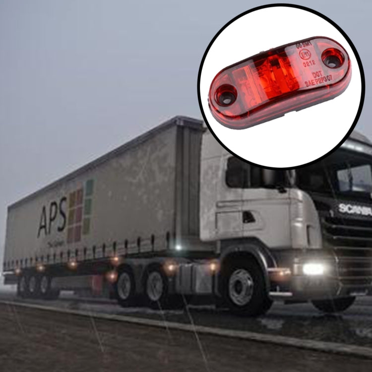 10 PCS 10-30V Car Truck Trailer Piranha LED Side Marker Blinker Lights Bulb, Red Light - Clearance Lights by PMC TechLife | Online Shopping South Africa | PMC TechLife | Buy Now Pay Later Mobicred