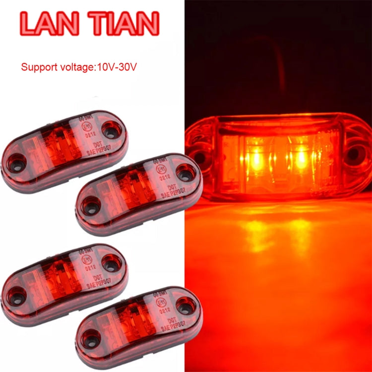 10 PCS 10-30V Car Truck Trailer Piranha LED Side Marker Blinker Lights Bulb, Red Light - Clearance Lights by PMC TechLife | Online Shopping South Africa | PMC TechLife | Buy Now Pay Later Mobicred