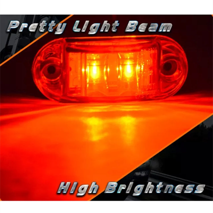 10 PCS 10-30V Car Truck Trailer Piranha LED Side Marker Blinker Lights Bulb, Red Light - Clearance Lights by PMC TechLife | Online Shopping South Africa | PMC TechLife | Buy Now Pay Later Mobicred