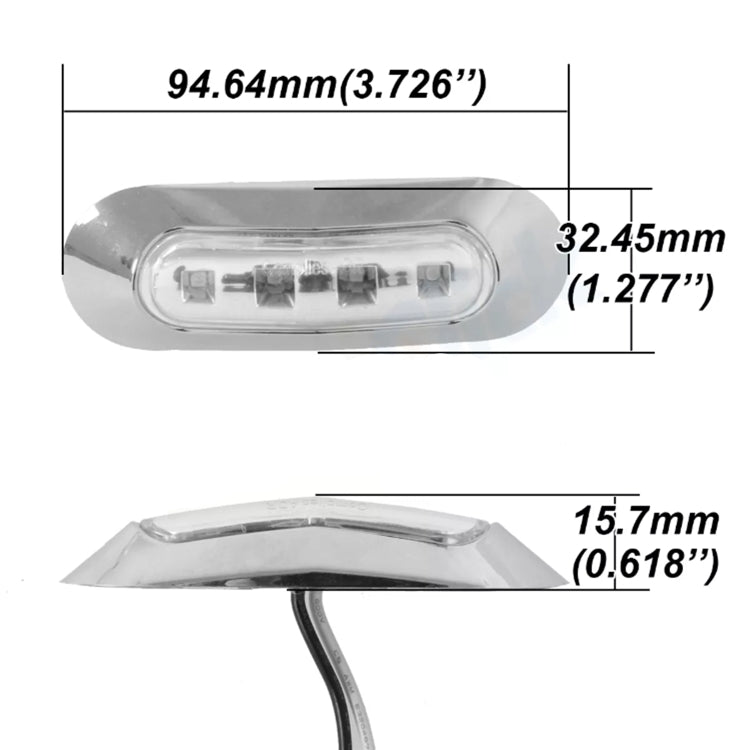 10 PCS DC 10-30V Car Truck Trailer Piranha 3-LED Side Marker Indicator Lights Bulb Lamp, Light Color: White - Clearance Lights by PMC TechLife | Online Shopping South Africa | PMC TechLife | Buy Now Pay Later Mobicred
