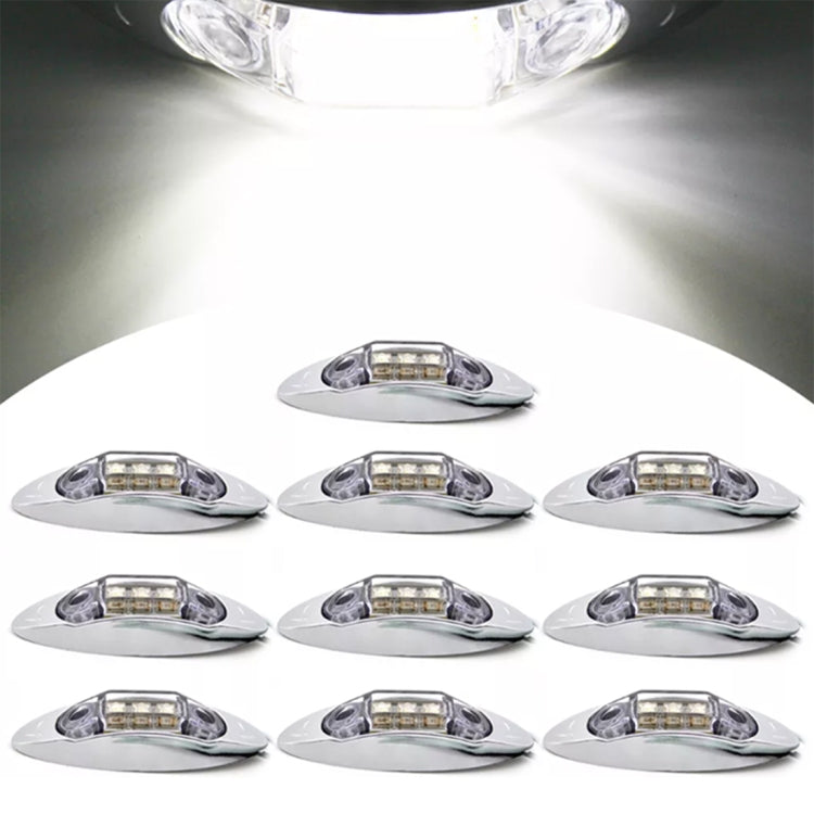 10 PCS DC 10-30V Car Truck Trailer Piranha 3-LED Side Marker Indicator Lights Bulb Lamp, Light Color: White - Clearance Lights by PMC TechLife | Online Shopping South Africa | PMC TechLife | Buy Now Pay Later Mobicred