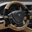 Leopard Grain Steering Wheel Cover, Adaptation Steering Wheel Diameter: 37-38 cm - Steering Wheel Accessories by PMc TechLife | Online Shopping South Africa | PMc TechLife | Buy Now Pay Later Mobicred