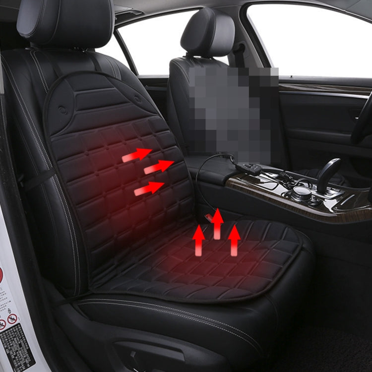 12V Heated Car Seat Cushion Cover Seat Heater Warmer Winter Car Cushion Car Driver Heated Seat Cushion(Black) - Seat Accessories by PMC Jewellery | Online Shopping South Africa | PMC Jewellery | Buy Now Pay Later Mobicred
