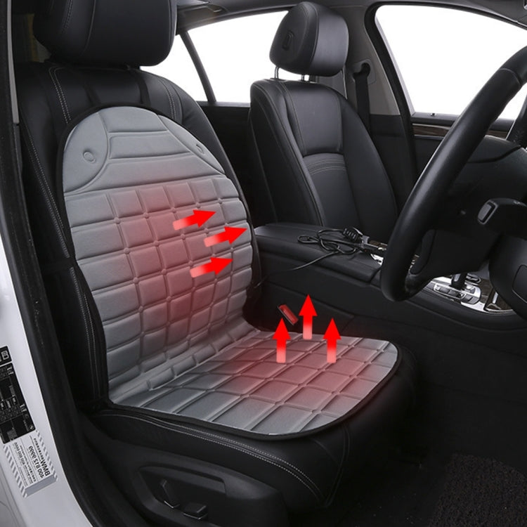 12V Heated Car Seat Cushion Cover Seat Heater Warmer Winter Car Cushion Car Driver Heated Seat Cushion(Grey) - Seat Accessories by PMC Jewellery | Online Shopping South Africa | PMC Jewellery | Buy Now Pay Later Mobicred