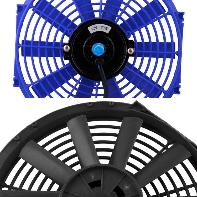 12V 80W 12 inch Car Cooling Fan High-power Modified Tank Fan Cooling Fan Powerful Auto Fan Mini Air Conditioner for Car(Black) - free shipping - PMC TechLife - Order now!