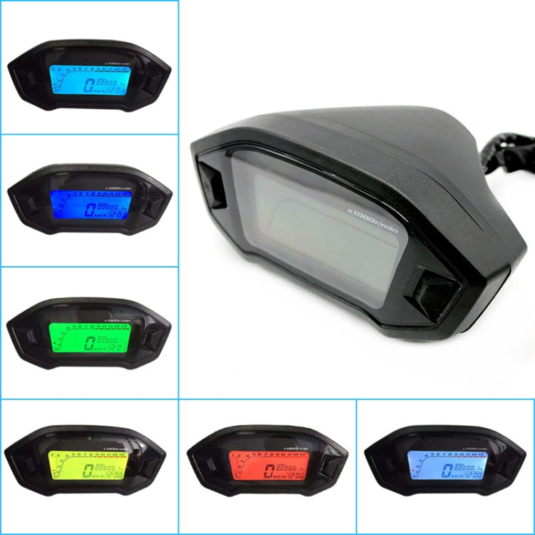 B2912 Motorcycle Modified Instrument Panel 12V LCD Display Odometer Mileage 2-4 Cylinder Speedometer - Electrical Instruments by PMC TechLife | Online Shopping South Africa | PMC TechLife | Buy Now Pay Later Mobicred
