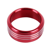 3 PCS Car Aluminum Air Conditioner Knob Case For Subaru(Red)