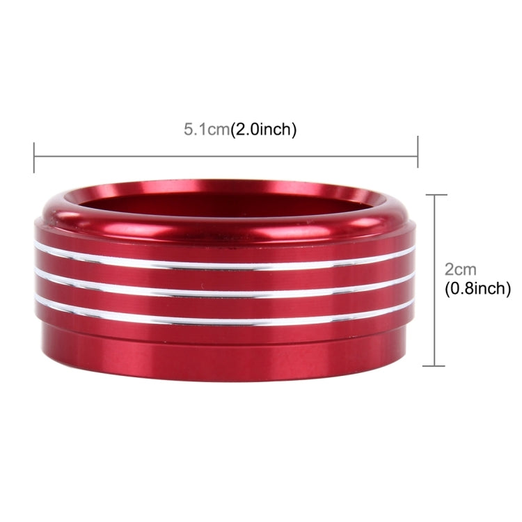 3 PCS Car Aluminum Air Conditioner Knob Case For Subaru(Red) - Decoration Rings by PMC Jewellery | Online Shopping South Africa | PMC Jewellery | Buy Now Pay Later Mobicred