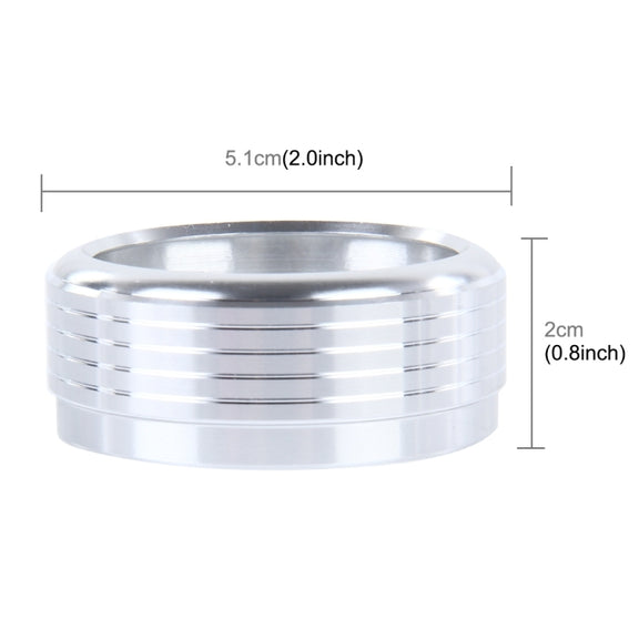 3 PCS Car Aluminum Air Conditioner Knob Case For Subaru(Silver)