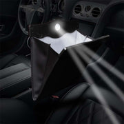 Car Multifunctional LED Design Hanging Folding Garbage Bin Storage Box (Black)