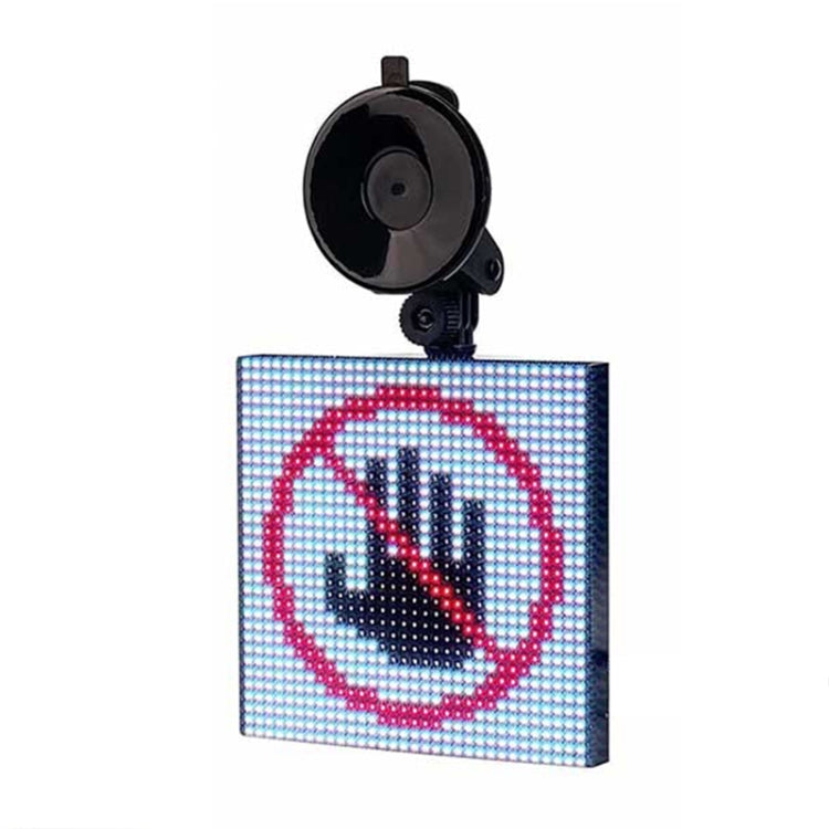 32x32 Pixel Full Color Wireless Bluetooth APP Control Emoticon Smile Faces LED Car Sign LED Display Lighting Board - Car Monitor by PMC Jewellery | Online Shopping South Africa | PMC Jewellery | Buy Now Pay Later Mobicred