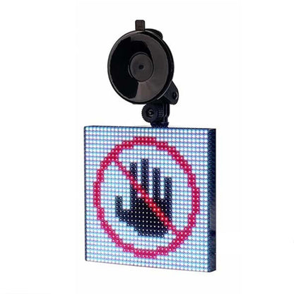 32x32 Pixel Full Color Wireless Bluetooth APP Control Emoticon Smile Faces LED Car Sign LED Display Lighting Board - Car Monitor by PMC Jewellery | Online Shopping South Africa | PMC Jewellery | Buy Now Pay Later Mobicred
