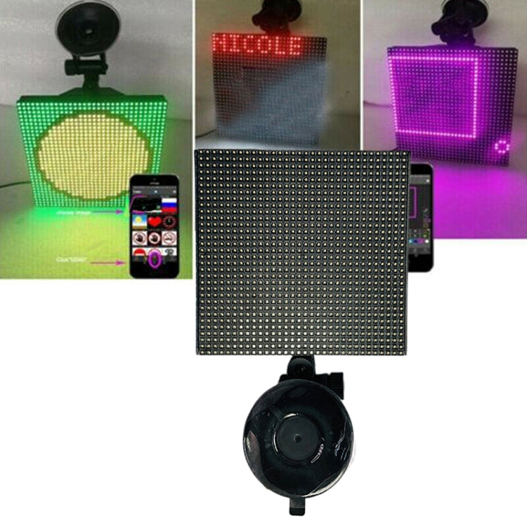 32x32 Pixel Full Color Wireless Bluetooth APP Control Emoticon Smile Faces LED Car Sign LED Display Lighting Board - Car Monitor by PMC Jewellery | Online Shopping South Africa | PMC Jewellery | Buy Now Pay Later Mobicred