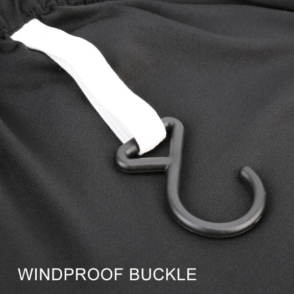 Anti-Dust Anti-UV Heat-insulating Elastic Force Cotton Car Cover for Sedan Car, Size: M, 4.65m~4.89m (Black)