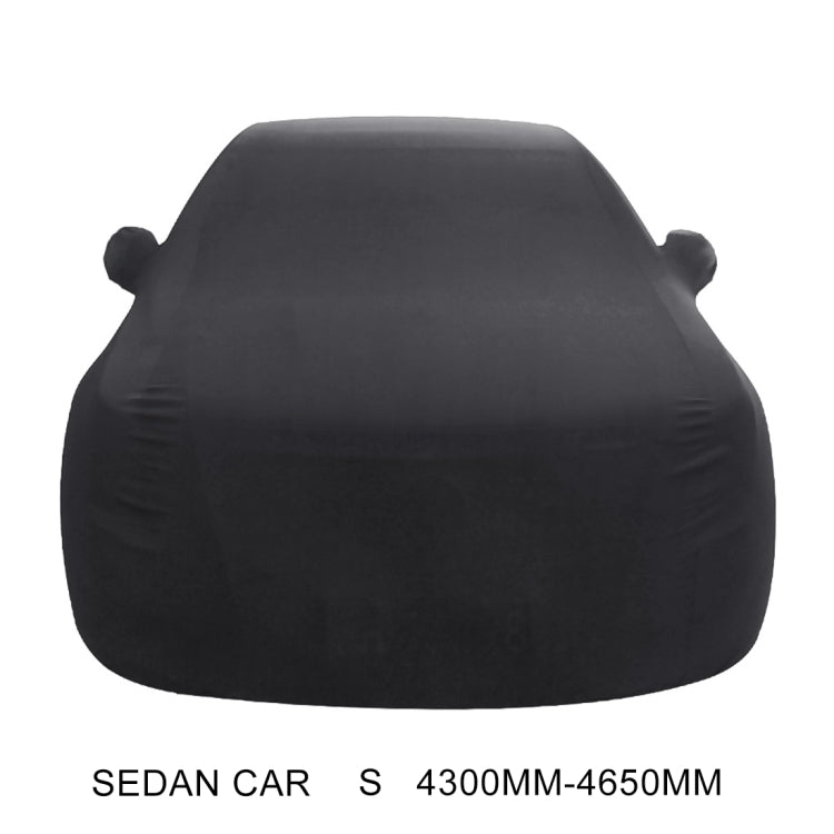 Anti-Dust Anti-UV Heat-insulating Elastic Force Cotton Car Cover for Sedan Car, Size: S, 4.3m~4.65m (Black) - PE Material by PMC TechLife | Online Shopping South Africa | PMC TechLife | Buy Now Pay Later Mobicred