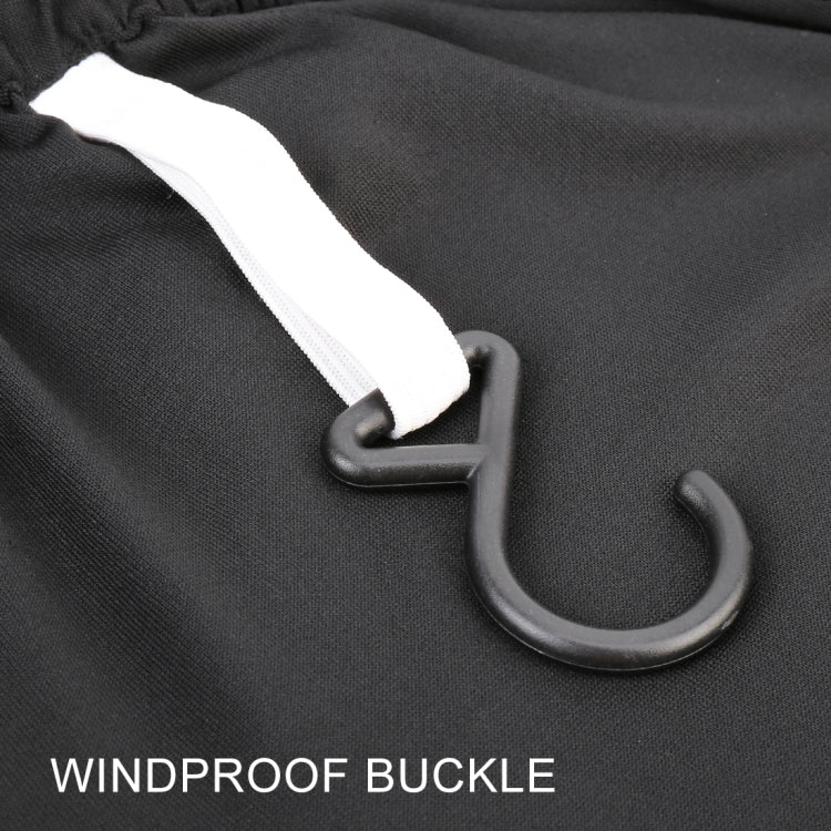 Anti-Dust Anti-UV Heat-insulating Elastic Force Cotton Car Cover for Sedan Car, Size: S, 4.3m~4.65m (Black)