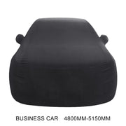 Anti-Dust Anti-UV Heat-insulating Elastic Force Cotton Car Cover for Business Car, Size: 4.8m~5.15m (Black)