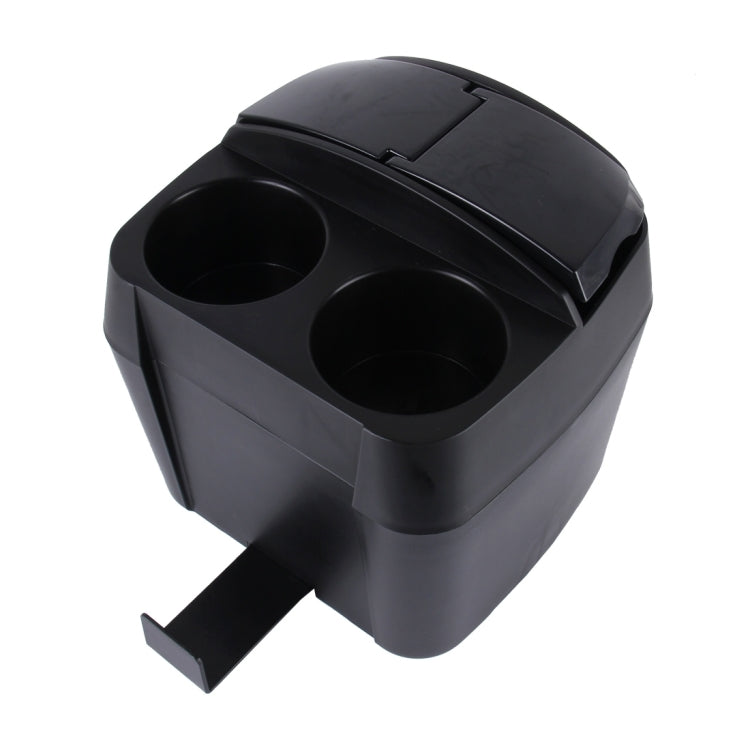 SHUNWEI SD-1605 Multifunction 3 in 1 Car Cup Holder Drink Bottle Can Garbage Can Portable Vehicle Trash Can Bin Rubbish Bin Organizer(Black)