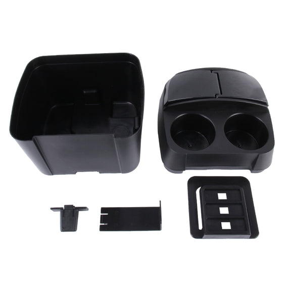 SHUNWEI SD-1605 Multifunction 3 in 1 Car Cup Holder Drink Bottle Can Garbage Can Portable Vehicle Trash Can Bin Rubbish Bin Organizer(Black)