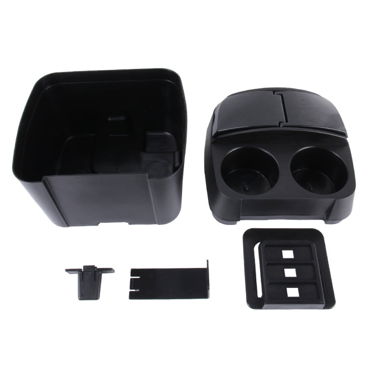 SHUNWEI SD-1605 Multifunction 3 in 1 Car Cup Holder Drink Bottle Can Garbage Can Portable Vehicle Trash Can Bin Rubbish Bin Organizer(Black)