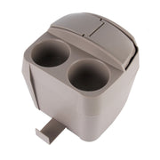SHUNWEI SD-1605 Multifunction 3 in 1 Car Cup Holder Drink Bottle Can Garbage Can Portable Vehicle Trash Can Bin Rubbish Bin Organizer(Khaki)