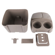 SHUNWEI SD-1605 Multifunction 3 in 1 Car Cup Holder Drink Bottle Can Garbage Can Portable Vehicle Trash Can Bin Rubbish Bin Organizer(Khaki)