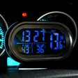 VST-7009V 4 In 1 Digital Car Thermometer Voltage Meter Luminous Clock Tester Detector LCD Monitor Back light(Blue Light) - Clocks & Car Meters by PMC TechLife | Online Shopping South Africa | PMC TechLife | Buy Now Pay Later Mobicred
