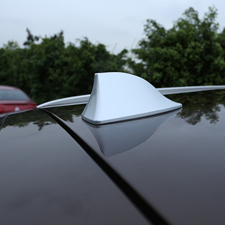 Universal Car Antenna Aerial Shark Fin Radio Signal For Auto SUV Truck Van(Silver)