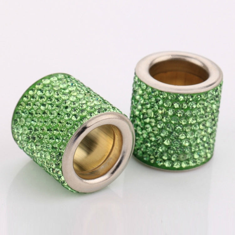 4 PCS Car Crystal Head Pillow Modified Decoration (Green) - Seat Accessories by PMC TechLife | Online Shopping South Africa | PMC TechLife | Buy Now Pay Later Mobicred