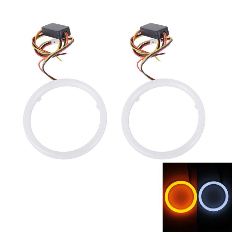 2 PCS 2.5inch 3W White Light + Yellow Light Car Angel Eyes Light, DC 12V Cable Length: 50cm - Eagle Eye Lamps by PMC TechLife | Online Shopping South Africa | PMC TechLife | Buy Now Pay Later Mobicred