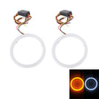 2 PCS 2.5inch 3W White Light + Yellow Light Car Angel Eyes Light, DC 12V Cable Length: 50cm - Eagle Eye Lamps by PMC TechLife | Online Shopping South Africa | PMC TechLife | Buy Now Pay Later Mobicred