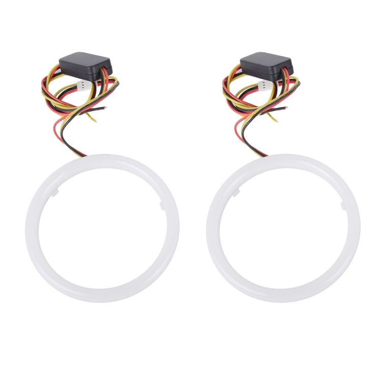 2 PCS 2.5inch 3W White Light + Yellow Light Car Angel Eyes Light, DC 12V Cable Length: 50cm - Eagle Eye Lamps by PMC TechLife | Online Shopping South Africa | PMC TechLife | Buy Now Pay Later Mobicred