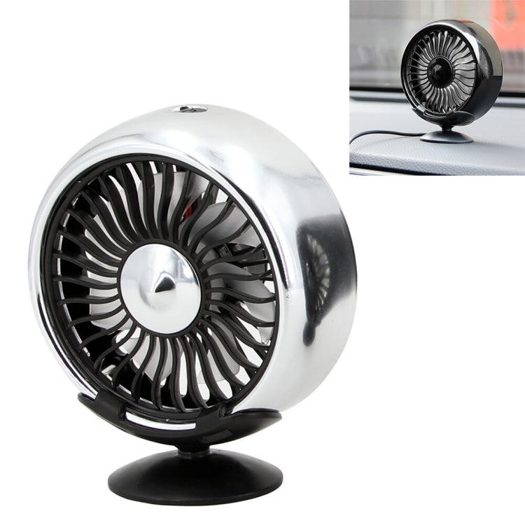 Portable Car Electric Cooling Fan with Base(Silver) - Heating & Fans by PMC TechLife | Online Shopping South Africa | PMC TechLife | Buy Now Pay Later Mobicred