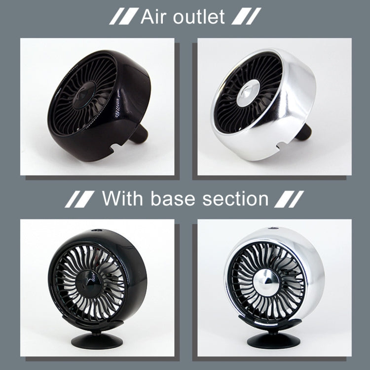 Multi-function Portable Car Air Outlet Sucker Electric Cooling Fan(Black) - Heating & Fans by PMC TechLife | Online Shopping South Africa | PMC TechLife