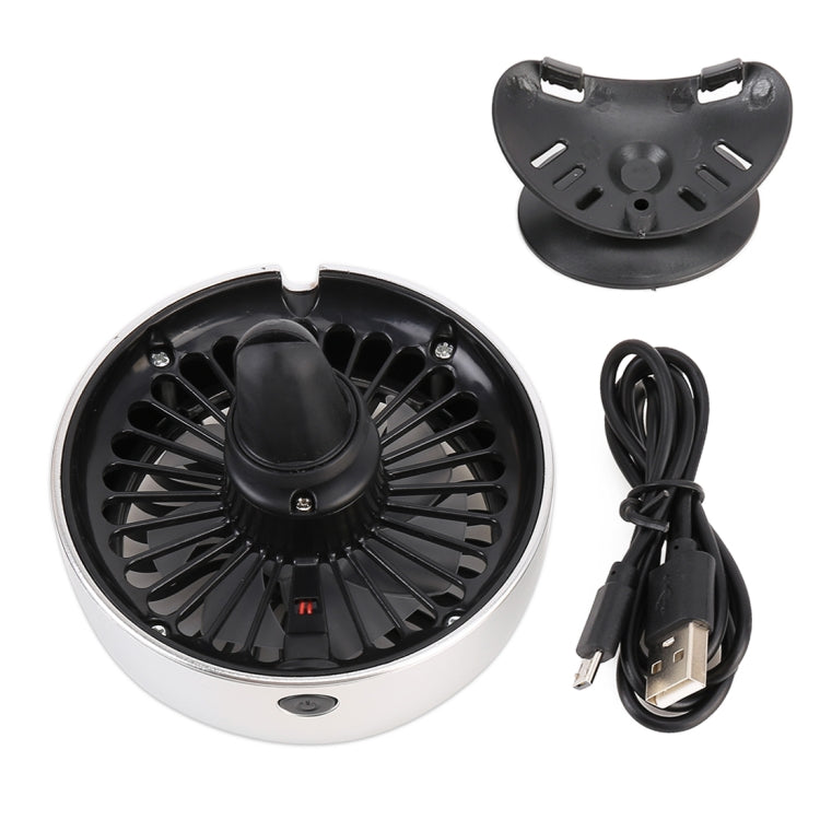 Multi-function Portable Car Air Outlet Sucker Electric Cooling Fan(Silver) - Heating & Fans by PMC TechLife | Online Shopping South Africa | PMC TechLife | Buy Now Pay Later Mobicred